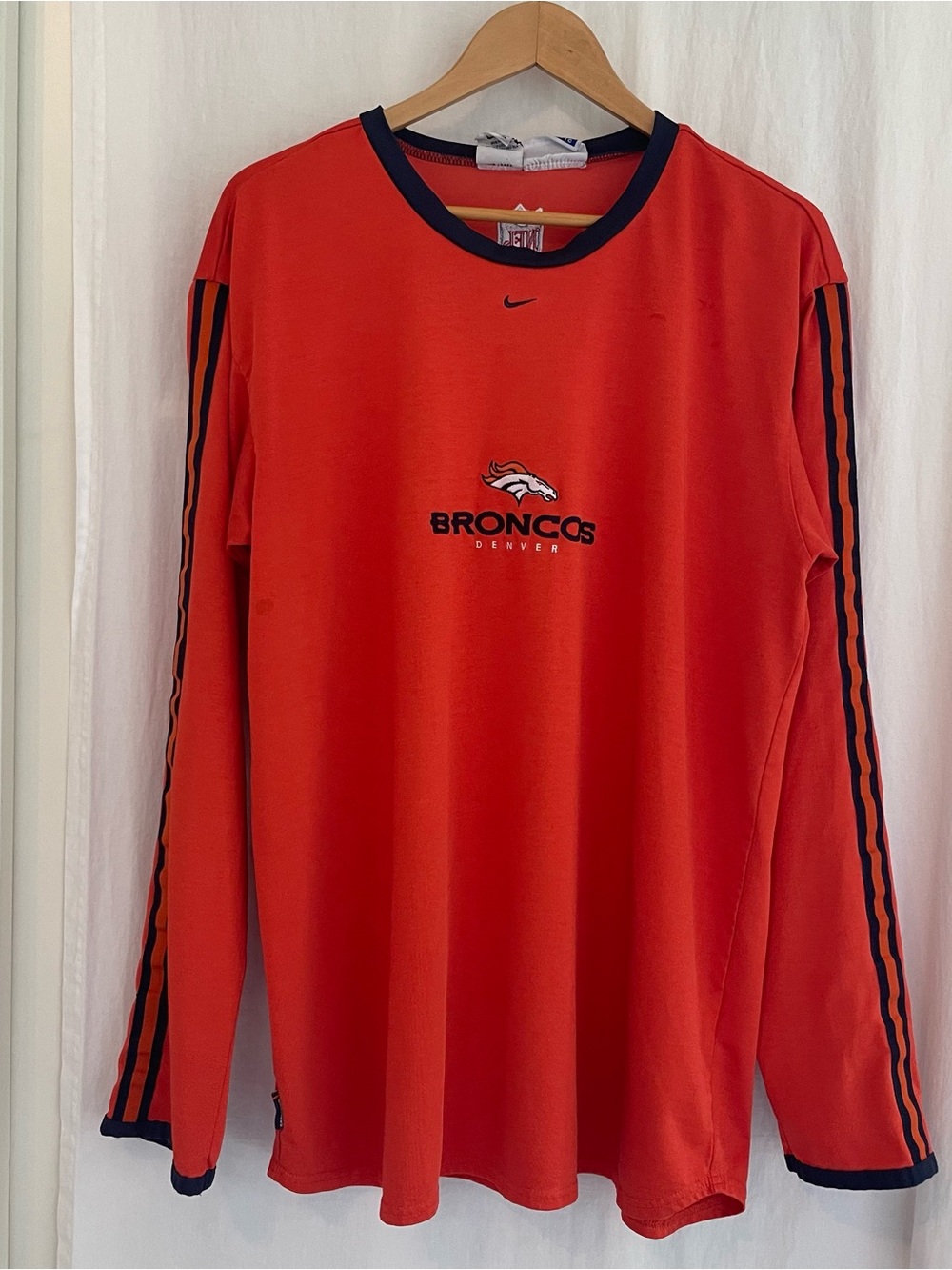Nike Orange Denver Broncos Long-Sleeve Team Shirt